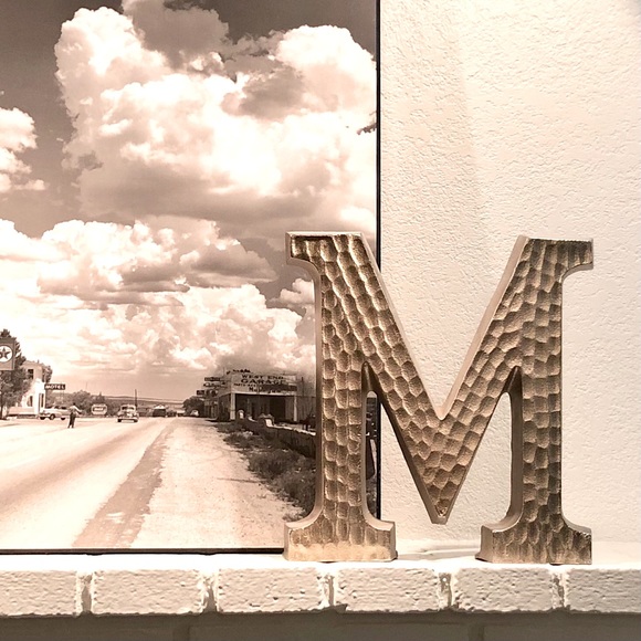 Other - Letter Initial M Shelf Decor metal